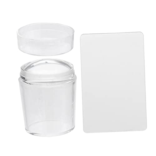 Beatifufu 2stücke Chunky Jelly Stempel Für Nail Art Transparenter Nagelstempel Für Präzises Stempeln Und Kreative Designs Nagelkunst-zubehör von Beatifufu