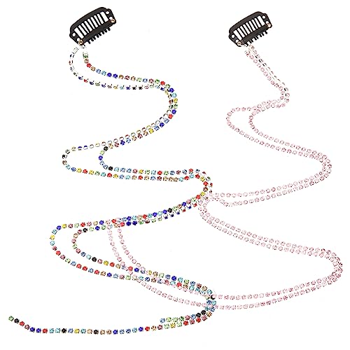 Beatifufu Mode Haar Kette Quaste Haar Schmuck Frauen Clip Pferdeschwanz Haar Kette Frauen Haar Zubehör Für Mädchen von Beatifufu