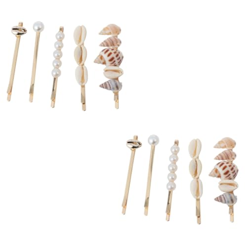 Beatifufu 2stücke Schalen Haarclip Mit Perlen Elegante Haarspangen Für Frauen Und Mädchen Für Strand Und Hochzeitslooks Rutschfestes Design Für Jeden Haartyp von Beatifufu