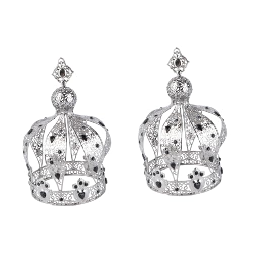 Beatifufu 2stücke Retro Schwarz Barockkrone Für Braut Hochzeitskrone Mit Kristallen Romantisches Haaraccessoire Für Besondere Anlässe Leicht Und Für Hochzeiten Und Partys von Beatifufu