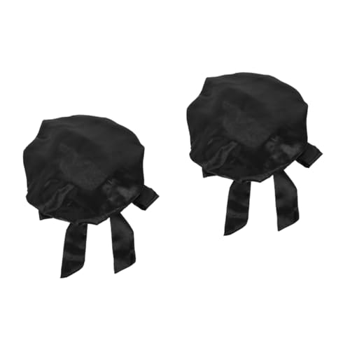 Beatifufu 2 Stück Seidenhaube Für Damen Groß Extra Groß Badehaube Für Lockiges Haar Elastisches Stirnband Schlafhaube von Beatifufu