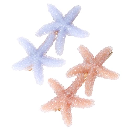 Beatifufu 2 Stück Seestern Haarklammern Einfache Haarspangen in Pink Und Violett Für Damen Modisches Haarzubehör Für Partys Und Alltagslooks Langlebig Und Stilvoll Für Mädchen Und Frauen von Beatifufu