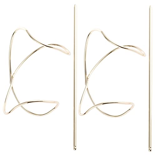 Beatifufu 2stücke Metall Haarnadeln Vintage Haarschmuck Gold Haarklammern Für Dutt Frisuren Rutschfest Und Elegant Haar-accessoires Für Frauen Und Mädchen von Beatifufu