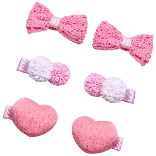 Beatifufu 3 Paare Herzförmige Haarspangen mit Schleifen für Frauen Feine Haarklammern mit Zartem Design Sicherer für Dünnes und Dickes Haar Vielseitige Haarschmuck Accessoires für Alltag von Beatifufu