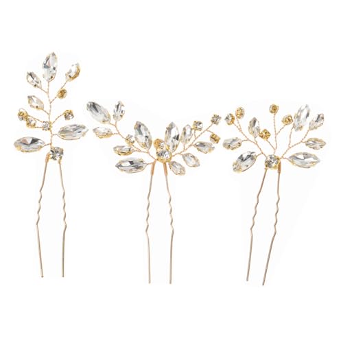 Beatifufu 3stücke Teiliges Brautschmuck Mit Haarnadeln Und Haarklammern Elegante Hochzeitsaccessoires Für Bräute Und Brautjungfern Für Besondere Anlässe von Beatifufu
