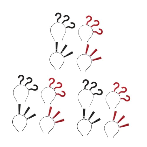 Beatifufu 3 Stück Fragezeichen Haarband Teiliges Lustiges Stirnband für Halloween Party Auffälliger Haarschmuck für und Teenager Bequeme und Stilvolle Kopfbedeckung Accessoire für Besondere von Beatifufu