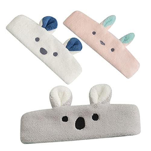 Beatifufu 3stücke Waschkopf-bänder Aus Weichem Fleece Adorable Gesichtspflege-haarbänder Für Damen Für Make-up Spa Yoga Und Sport Rutschfest Und Bequem von Beatifufu