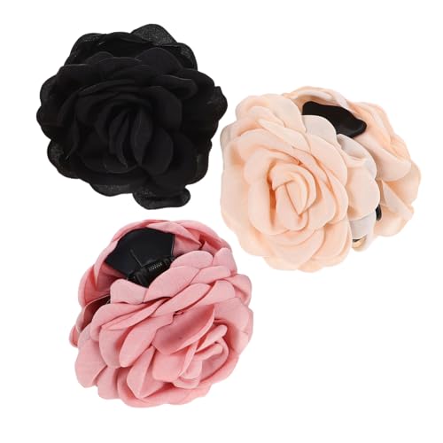 Beatifufu 3 Stück Teiliges Große Hawaiianische Haarspangen mit Starkem Rutschfest für Dickes und Leichte Komfortable Claw Clips für Frauen und Mädchen Sommer Strand Accessoires von Beatifufu