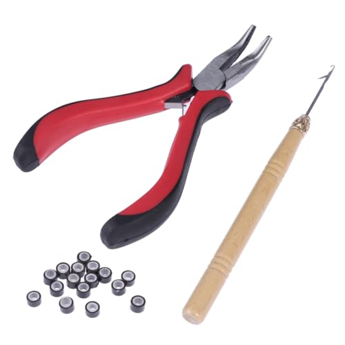 Beatifufu 3 Stück Teiliges Haarverlängerungs Tool mit Micro Ring Zange und Häkelnadel Professionelles Werkzeug für Schnelles Anbringen und Entfernen von Extensions Geeignet für Salon und Beatifufu 3 Stück Teiliges Haarverlängerungs Tool mit Micro Ring Zange und Häkelnadel Professionelles Werkzeug für Schnelles Anbringen und Entfernen von Extensions Geeignet für Salon und von Beatifufu