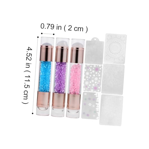 Beatifufu 3 Stück Teiliges Nail Art Stamping Tool Doppelendiger Silikon Nagel Stempel mit Farbigen Köpfen für Kreative Maniküre Nail Art Design Zubehör Geeignet für Anfänger Zufällige Farbe Beatifufu 3 Stück Teiliges Nail Art Stamping Tool Doppelendiger Silikon Nagel Stempel mit Farbigen Köpfen für Kreative Maniküre Nail Art Design Zubehör Geeignet für Anfänger Zufällige Farbe von Beatifufu