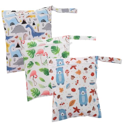 Beatifufu 3 Stück wasserdichte Wetbags mit Reißverschluss Kompakte Windeltaschen für Vielseitige Feucht Trockenaufbewahrung Cartoon Motive für Krankenhausbedarf und Unterwegs Beatifufu 3 Stück wasserdichte Wetbags mit Reißverschluss Kompakte Windeltaschen für Vielseitige Feucht Trockenaufbewahrung Cartoon Motive für Krankenhausbedarf und Unterwegs von Beatifufu