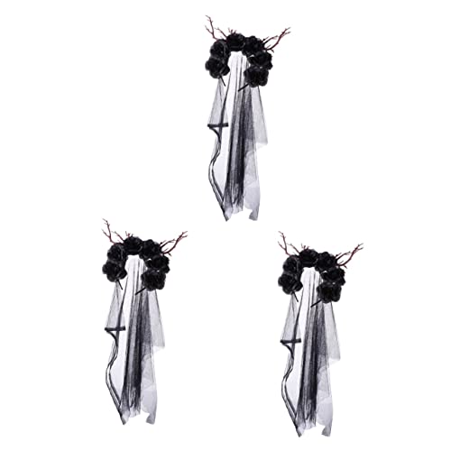 Beatifufu 3St Elch horn Ast Stirnband Cosplay-Outfits Haarschmuck für Frauen Haarband Haargummi Halloween-Party-Stirnband Halloween-Accessoires Abschlussball Kopfbedeckung Dekorationen Kind von Beatifufu