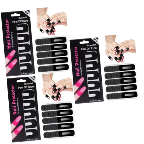 Beatifufu 300blätter Nagellackschutz Aufkleber Förmige Nagelprotektoren Weichem Für Sauberes Lackieren Und Maniküre Für Fingernägel von Beatifufu