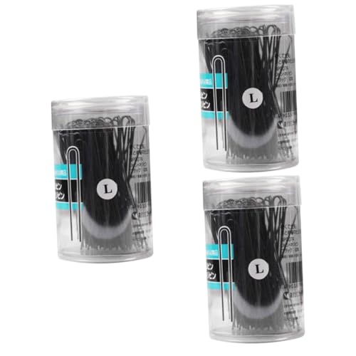 Beatifufu 300 Stk Hochsteckfrisur Haarnadel Haarvolumen-Clip Haarstyling-Stifte Metallische Haarspangen schwarze Haarspangen du Haarnadel Damen Klammer Haarnadel aus Metall Bobby-Haarnadeln von Beatifufu