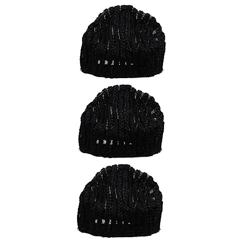 Beatifufu 3St Dreadlocks-Kopfbedeckung Haarkappe für Perücken Haarnetze für Haarnetz für Perücken perücke haarnetz Haarhalter Häkelnadeln Perückennetzkappe Haarnetzeinsatz tp Material senden von Beatifufu