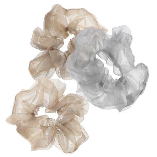 Beatifufu 9stücke Fashion Glitter Haar Scrunchies Für Damen Elegante Weiche Und Elastische Haargummis Und Grauton Für Vielseitige Frisuren Und Tägliches Styling von Beatifufu