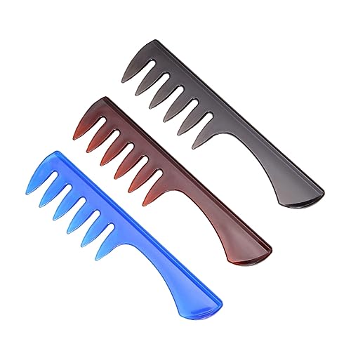 Beatifufu 3stücke Haarkamm Für Männer Mit Breiten Zähnen Gabelkamm Massagekamm Friseurzubehör Haarspray-verteiler Organizer Tragbar Für Home Shop von Beatifufu