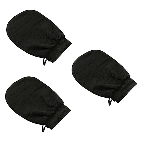 Beatifufu 3st Badetuch Handschuhe Selbstbräunungshandschuh Badwäscher Duschreiniger Badewäscher Handschuhe Zum Körperwaschen Spa-handschuhe Duschschwamm Luffa Duschhandschuh Viskosefaser von Beatifufu