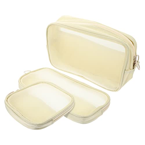 Beatifufu 3stücke Kosmetiktasche Mit Reißverschluss Organizer-Tasche Für Reisen Aufbewahrungstasche Für Make-up Kosmetikbeutel Für Damen Tragbare Reisetasche Für Kosmetikprodukte von Beatifufu