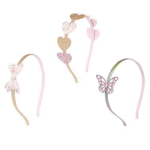 Beatifufu 3stücke Haarreif Für Kleine Mädchen Schöner Kopfschmuck Mit Pailletten-herz-design Kinderhaar Accessoires Für Partys Und Feste Langlebig Und Haarschonend von Beatifufu