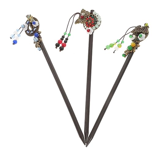 Beatifufu Chinesisches Haarnadel-set Dekorative Haarnadel Aus Holz Material Für Frauen Zufälliger Stil von Beatifufu