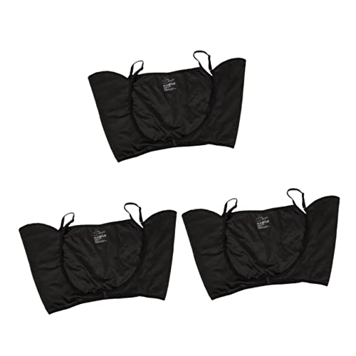 Beatifufu 3st Schweißpads Unter Den Achseln Sommer-sweatweste Schweißfestes Hemd Weibliche Achselweste Hemd Achsel Schweißfeste Unterhemden Achsel-schweiß-pad Polyester (polyester) Black von Beatifufu