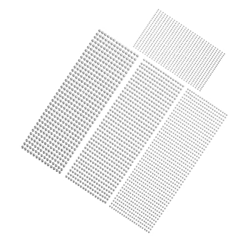 Beatifufu 4 Blätter Selbstklebende Perlen Sticker mit Perlen in Kreative Gesichtsschmuck Aufkleber für Make up Nageldesign DIY Basteln und Dekorative Anwendungen von Beatifufu