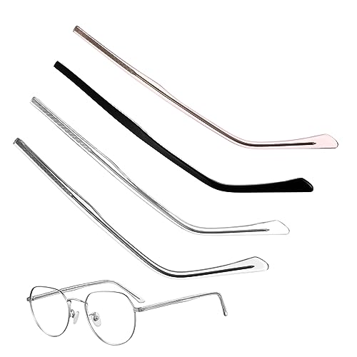Beatifufu 4 Paare Ersatzbügel Brillenbügel Farben Leicht Robust Langlebig Passend für Sonnen und Korrektionsbrillen Antirutsch Design für Sicheren Sitz von Beatifufu