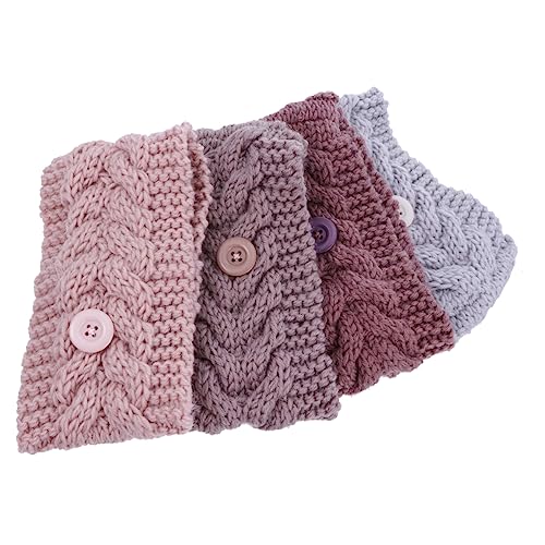 Beatifufu Gestricktes Stirnband Mit Knopf Elastisches Stirnband Für Gesichtsmasken Tragbare Haarbänder Für Damen Sport Und Outdooraktivitäten von Beatifufu