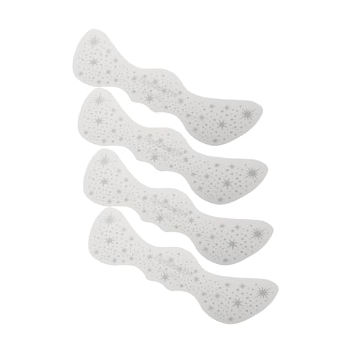 Beatifufu 4 Stück Realistische Silberne Tattoos Wasserdichte Glitzer Aufkleber für Musikfestival Make Up Stylisch und Tragbar für Partys und Events von Beatifufu