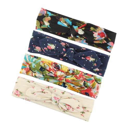 Beatifufu 4stücke Stirnbänder Für Damen Aus Weichem Verstellbare Haarbänder Mit Hasenohren-design Attraktiver Haaraccessoire Für Mädchen Und Erwachsene Gemischten Farben von Beatifufu