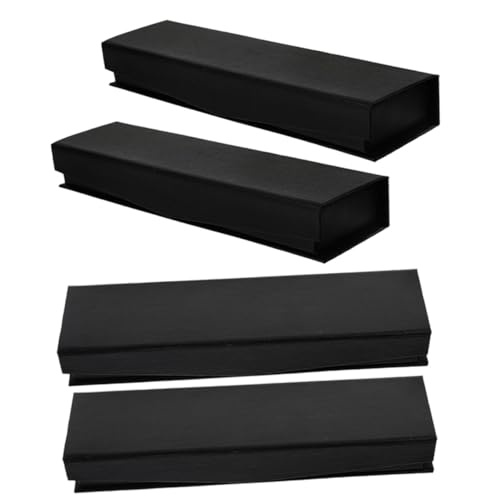 Beatifufu 4 Stück Teiliges Federmäppchen Leichtes Tragbares Schreibwaren Etui mit Klappdeckel Robustes Kugelschreiber und Füllfederhalter Case Geschenkbox für Büro Schule Jubiläen von Beatifufu