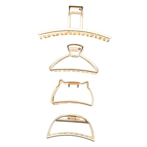 Beatifufu 4 Stück Teiliges Metall Haarklammer Rutschfeste Haarspangen für Damen für Hochzeiten Partys und Täglichen Gebrauch Vielseitig Einsetzbar für Verschiedene Frisuren von Beatifufu