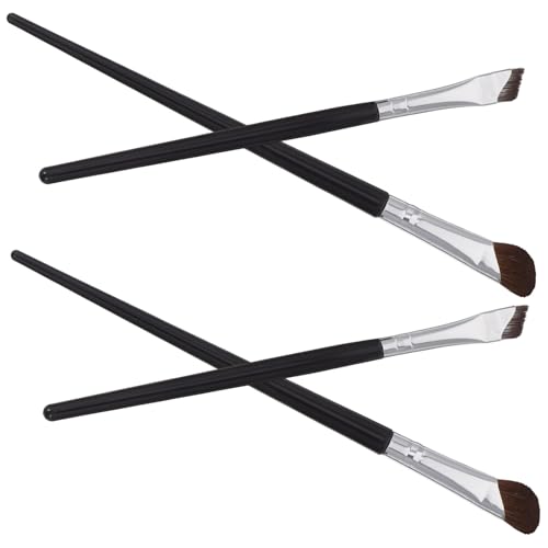 Beatifufu 4 Stück Teiliges Nasen und Augen Make Up Pinsel Schräger Eyeliner Pinsel Feine Spitze für Präzise Konturen Gleichmäßige Farbabgabe Langlebig für Vielseitige Augen Make Up Looks von Beatifufu