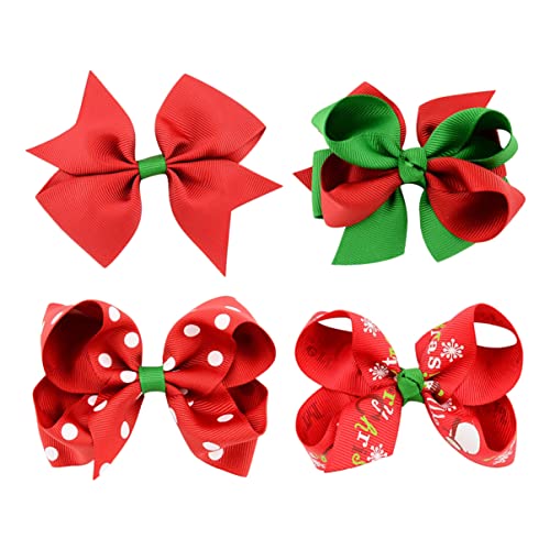 Beatifufu 4stücke Weihnachts Haarschleifen Haarklammern Für Junge Mädchen Festliche Haaraccessoires Für Partys Und Besondere Anlässe Für Weihnachten Und Geburtstagsfeiern von Beatifufu