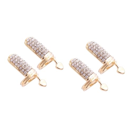 Beatifufu 4 Stück fingernagel ringe - Schmuckring - Damenring Strass-Nagelabdeckung Fingernagelspitzen Punk-Nagelring Nagelspitzenabdeckung Nagelring für Frauen Nagel Kunst Dekoration Golden Beatifufu 4 Stück fingernagel ringe - Schmuckring - Damenring Strass-Nagelabdeckung Fingernagelspitzen Punk-Nagelring Nagelspitzenabdeckung Nagelring für Frauen Nagel Kunst Dekoration Golden von Beatifufu