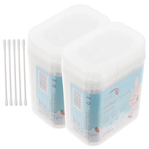Beatifufu 400stücke Wattestäbchen Für Boxen Runde Spiralspitze Natürliche Baumwolle Und Papier Mehrzweck-ohr Und Nasenreiniger Für Weiß von Beatifufu