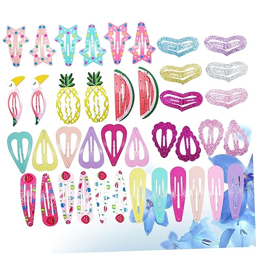 Beatifufu 40er Satz Pailletten-haarspangen Mit Fruchtmuster Haarspangen Für Kinder Gemischter Stil von Beatifufu