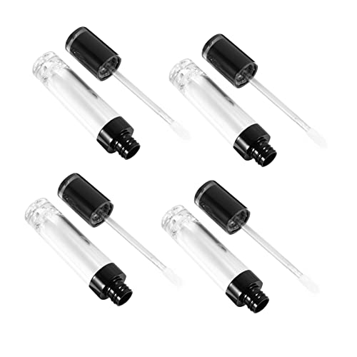 Beatifufu 4stücke Leere Lipgloss-flaschen Wiederverwendbar Transparente Kosmetikbehälter Kleine Lipgloss-halter Organizer Nachfüllbar Für Reisen Make-up von Beatifufu
