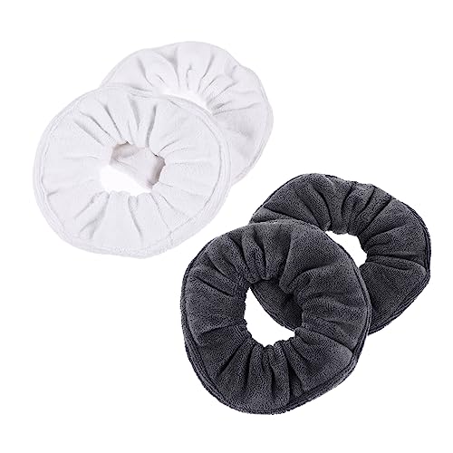 Beatifufu 4stücke Mikrofaser-haargummis Mikrofaser-haargummi -haarband Haargummis Pferdeschwanzhalter Saugfähige Haargummis Für Frauen Und Mädchen Zum Trocknen Der Haare Für Zöpfe von Beatifufu