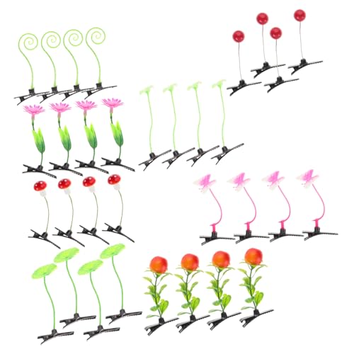 Beatifufu 5 Sets Leichte Mädchen-haarnadel Pflanzenhaarspangen Haar Für Jungen Und Mädchen Stilvolle Accessoires 32 Stück * 5 von Beatifufu