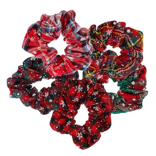 Beatifufu 5 Stück Haargummis Haargummis Für Die Feiertage Mädchen Schneeflocke Glitzer Groß Für Lockiges Haar Haarbänder Weihnachten Haarbänder Blaue Pferdeschwanz Bänder von Beatifufu