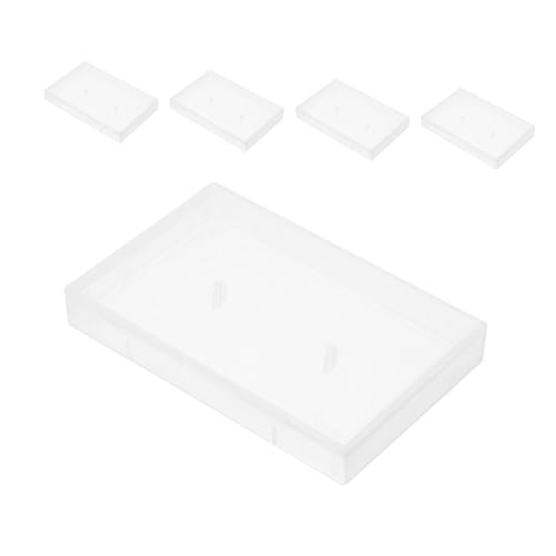 Beatifufu 5 Stück Halbtransparente Kassette Aufbewahrungsbox Robuste Audio Kassette Schutzhülle für Standard Aufnahmekassetten für Organisation von Beatifufu