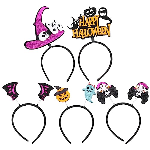 Beatifufu 5st Halloween-stirnband Halloween-stirnbänder Halloween-kostüm-stirnband Halloween-cosplay-requisiten Lustige Haare Trägt Schickes Haar Trägt Plastik Kind Kleidung Die Hexe von Beatifufu