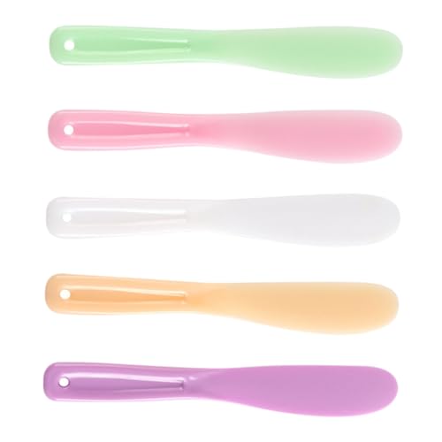 Beatifufu 5 Stück Teiliges Gesichtspflege DIY Maskenrührwerkzeug aus Langlebigem Wiederverwendbare Bunte Gesichtsmaske Mischplatten und Rührstäbe für Einfache Anwendung bei Wiederverwendbar von Beatifufu