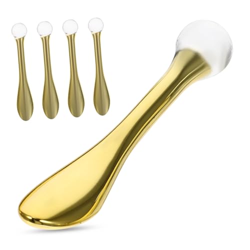 Beatifufu 5 Stück Teiliges Tragbarer Augencreme löffel aus Hochwertigem Material zur Massage Durchblutung Augenringe und Schwellungen Praktisches Mini design für Zuhause und Unterwegs von Beatifufu