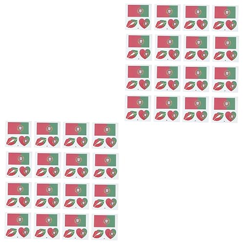 Beatifufu 50 Blatt Nationalflagge temporäre Tattoos Temporäre Tätowierung der Nationalflagge zum Speerfischen wasserfester Aufkleber abnehm aufkleber flaggen sticker patriotischer Aufkleber von Beatifufu