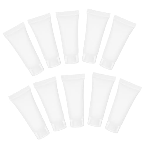 Beatifufu 50 Stück Nachfüllbare Reise Creme Tuben mit Schraubverschluss Leichte Auslaufsichere Kosmetikbehälter für Handcreme Lotion Shampoo Reiseflaschen für Reinigung und Pflege von Beatifufu