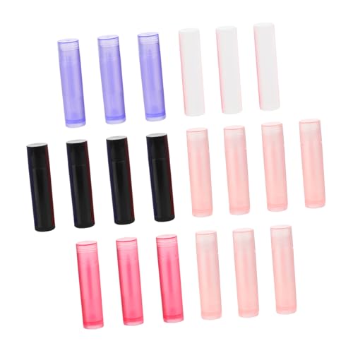 Beatifufu 50 Stück Teiliges Leerer Lippenstifthülsen Deckel Wiederverwendbare Lip Balm Behälter Farben DIY Lippenpflege Tuben Kompakt und Auslaufsicher für Selbstgemachte Kosmetik von Beatifufu