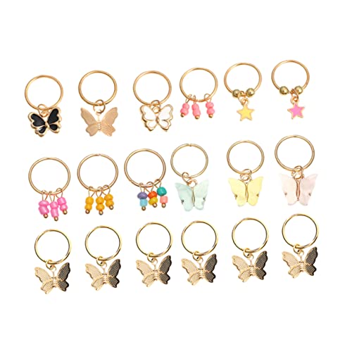 Beatifufu 3 Sets Einzigartige Schmetterlings-haarspangen Haarschmuck Für Frauen Zöpfe Haar-charms Stilvolle Haarperlen Für Zöpfe Für Besondere Anlässe 18 Stück * 3 von Beatifufu